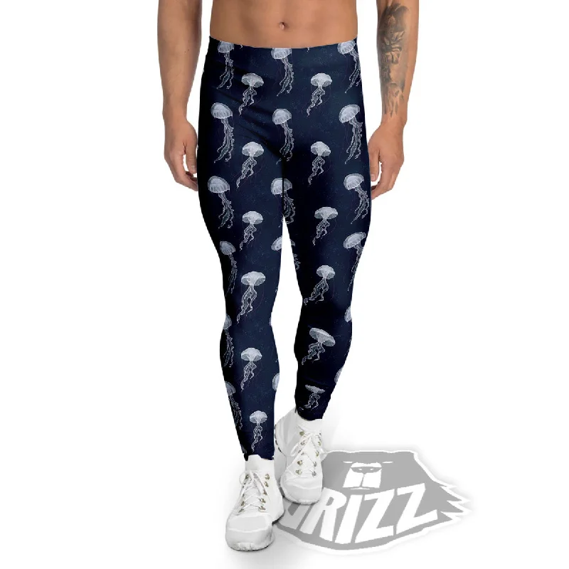 Today’s Special Jellyfish Fish Print Pattern Men's Leggings