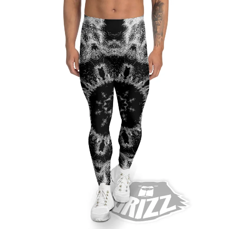 Stock Up and Save Kaleidoscope Cloud Dark Print Men's Leggings