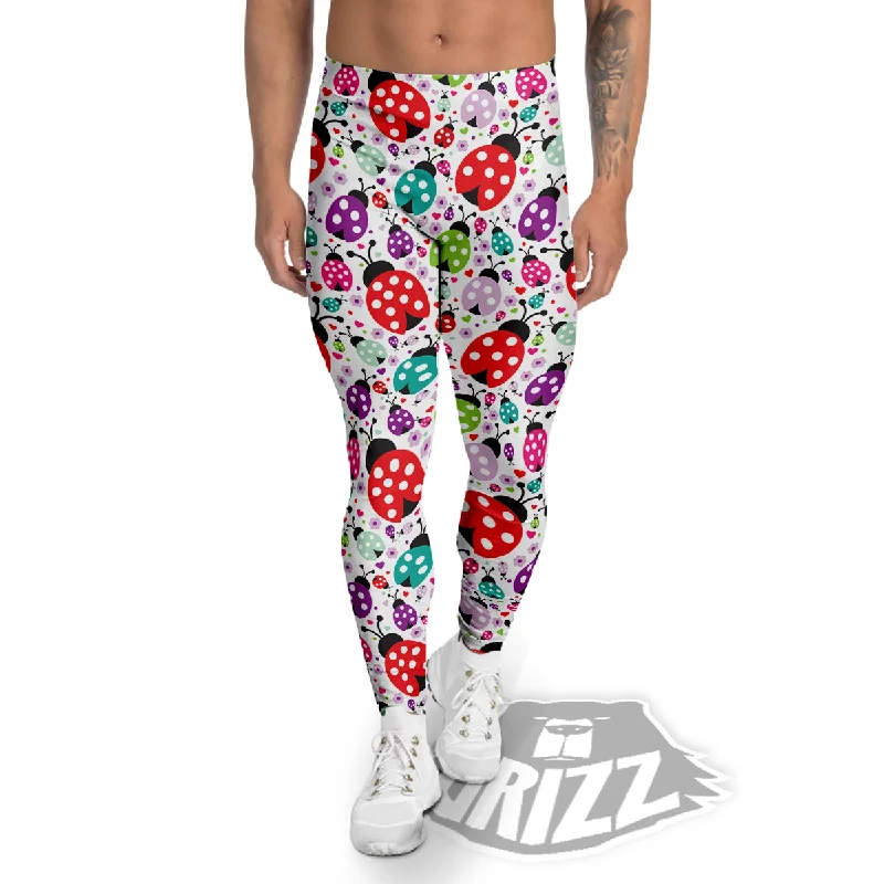 Massive Deals Ladybug Cute Print Pattern Men's Leggings
