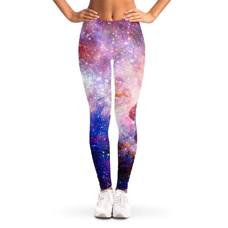While Supplies Last Light Stardust Galaxy Deep Space Print Women's Leggings