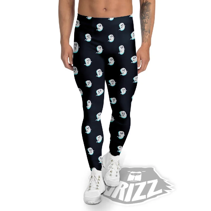 Deal of the Week Little Ghost Cute Print Pattern Men's Leggings