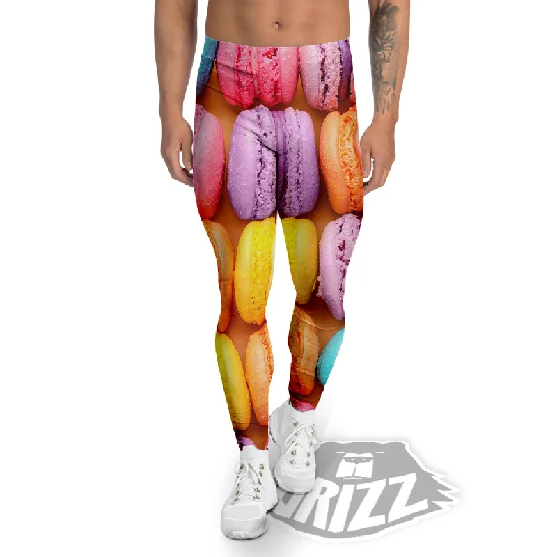 Macarons Colorful Print Men's Leggings