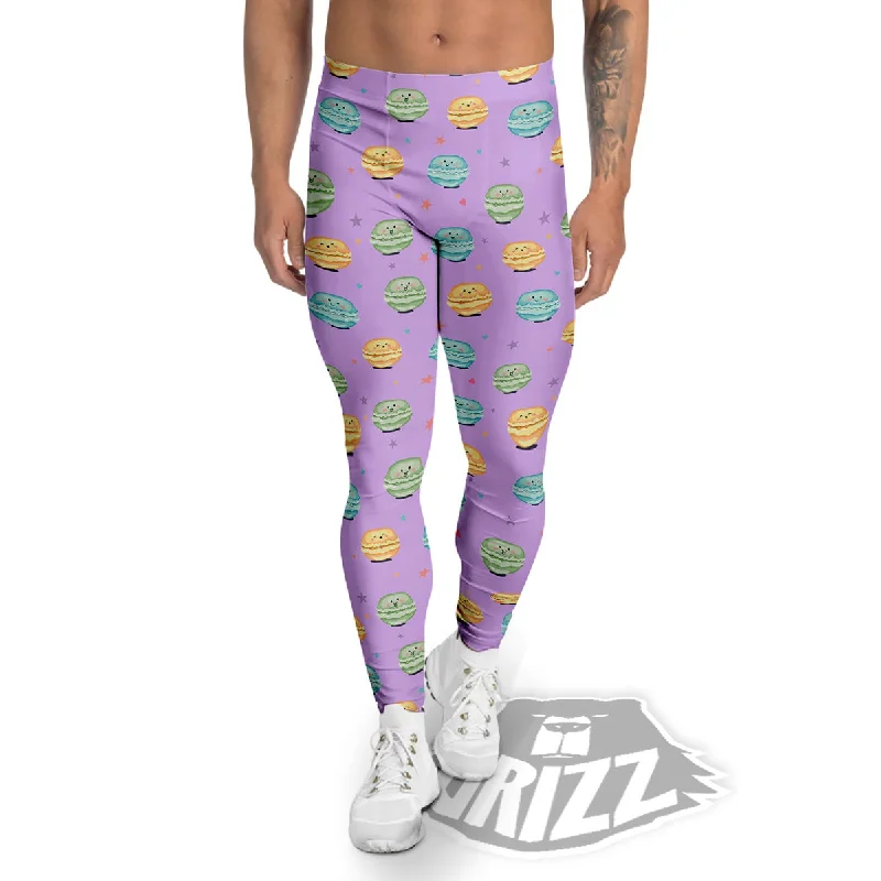 Savings Galore Macarons Cute Print Pattern Men's Leggings