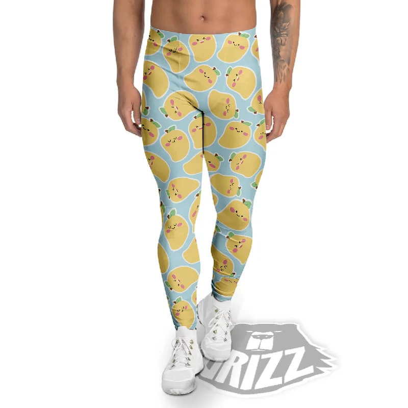 Huge Discounts Mango Cute Print Pattern Men's Leggings