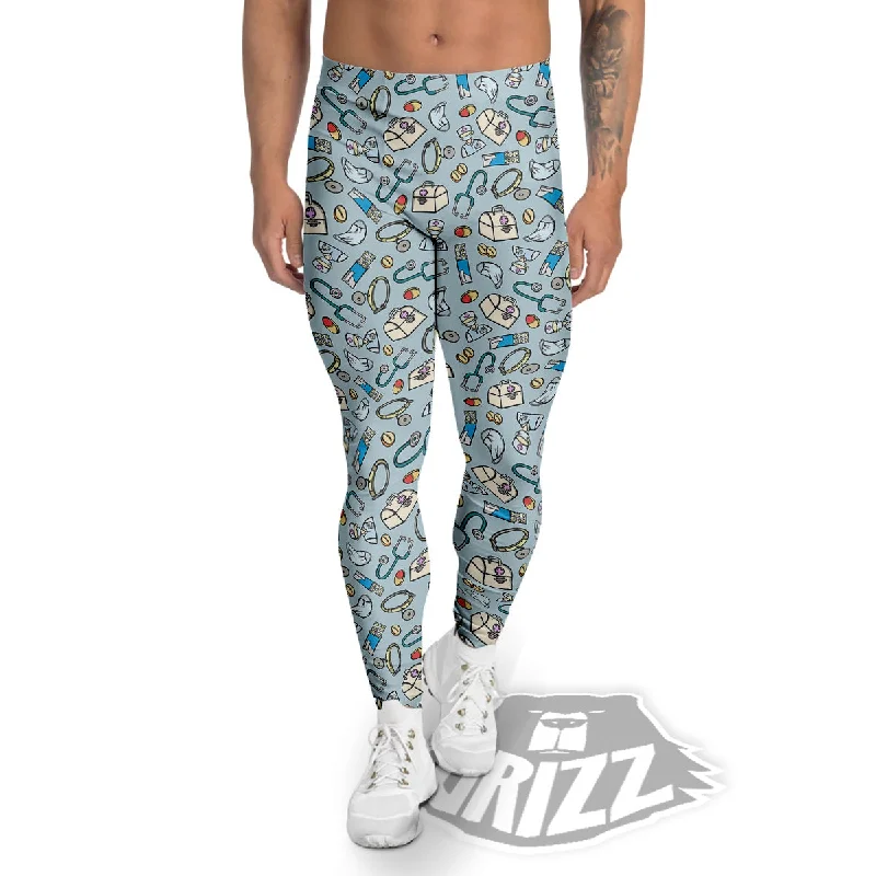 Deal Frenzy Medical Cute Print Pattern Men's Leggings