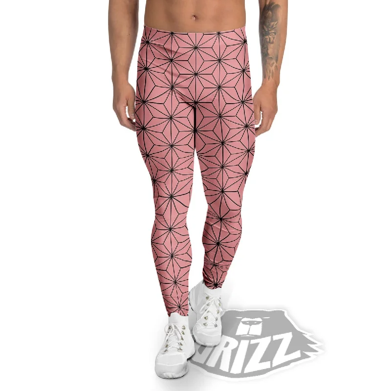 Nezuko Print Pattern Men's Leggings