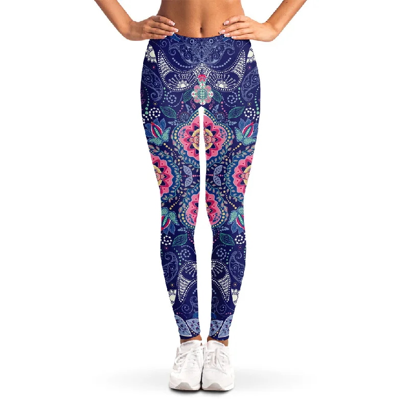 Stock Clearance Ornamental Paisley Mandala Print Women's Leggings