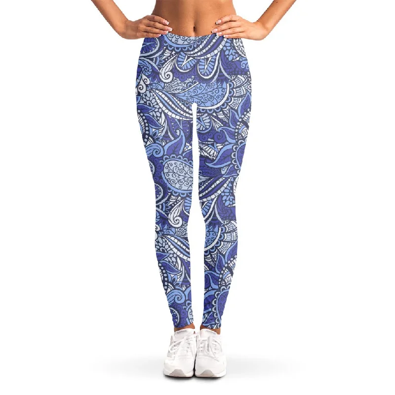 Savings Bonanza Pigeon Floral Bohemian Pattern Print Women's Leggings