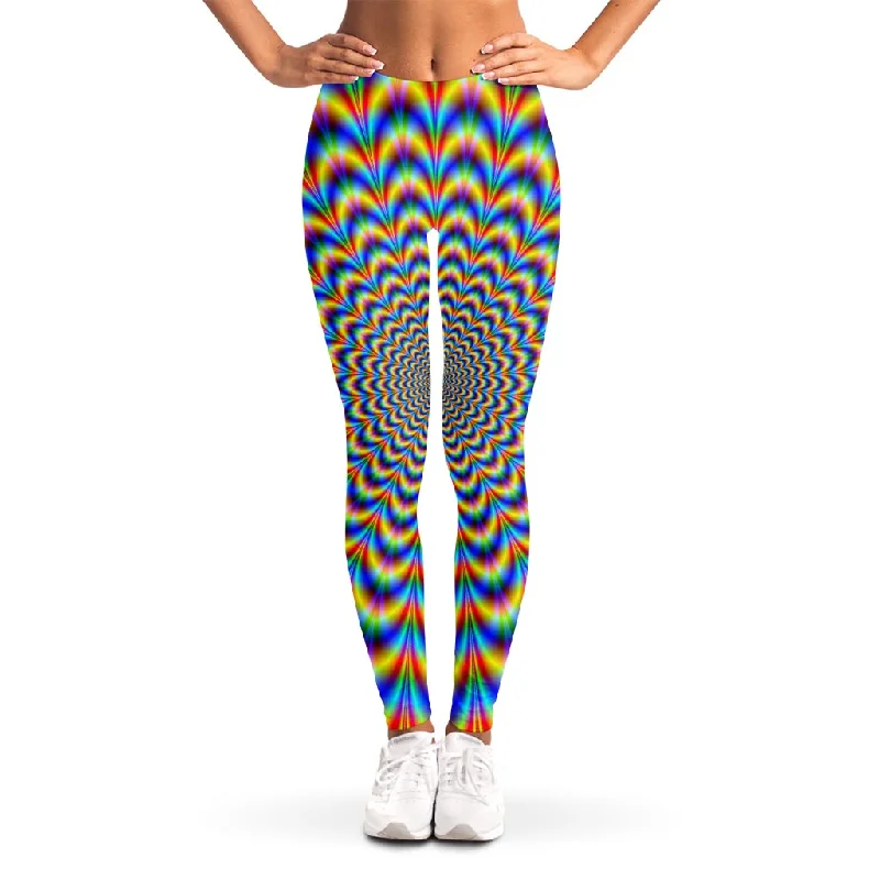 Price Cut Psychedelic Wave Optical Illusion Women's Leggings