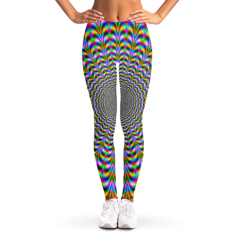 New Markdowns Psychedelic Web Optical Illusion Women's Leggings