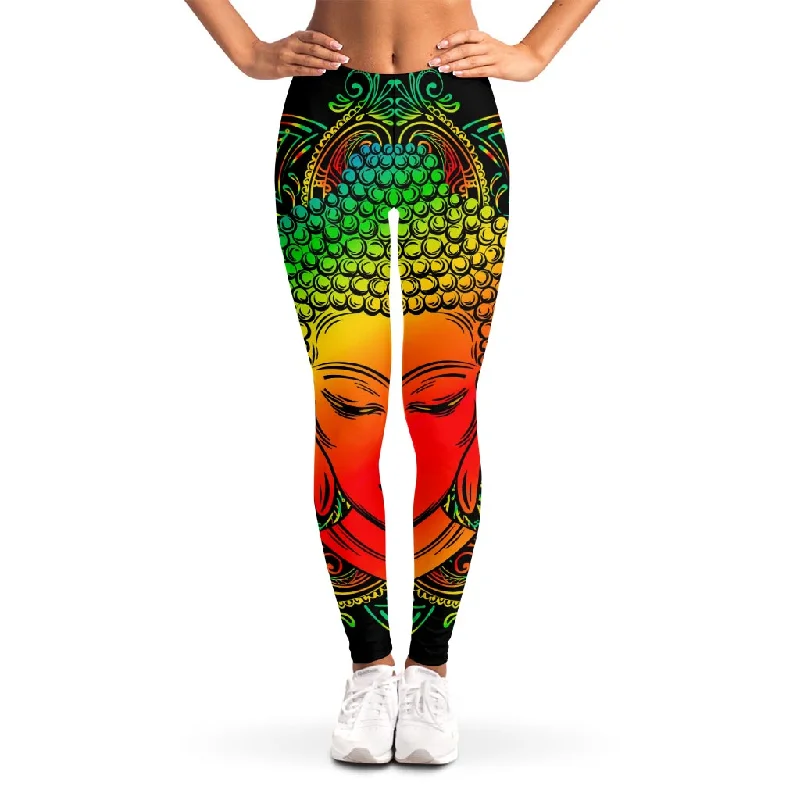 New Markdowns Reggae Buddha Print Women's Leggings