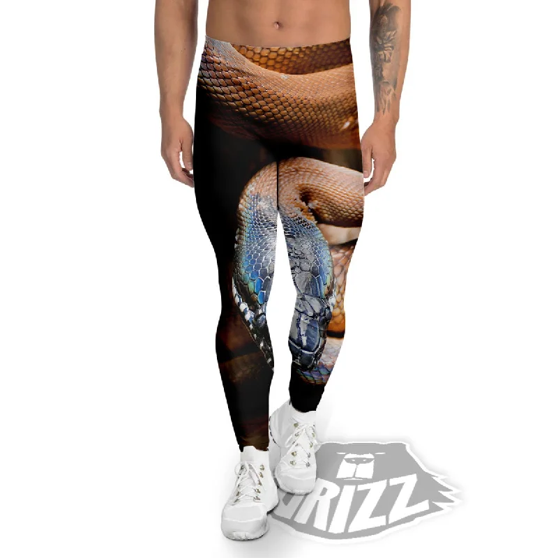 Savings Alert Snake Leiopython Print Men's Leggings