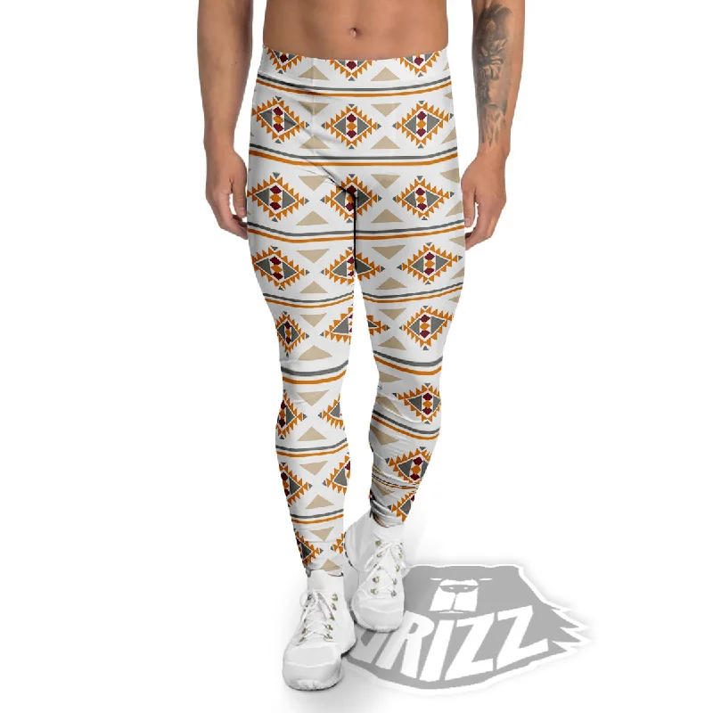 Warehouse Sale Southwestern Native Print Pattern Men's Leggings