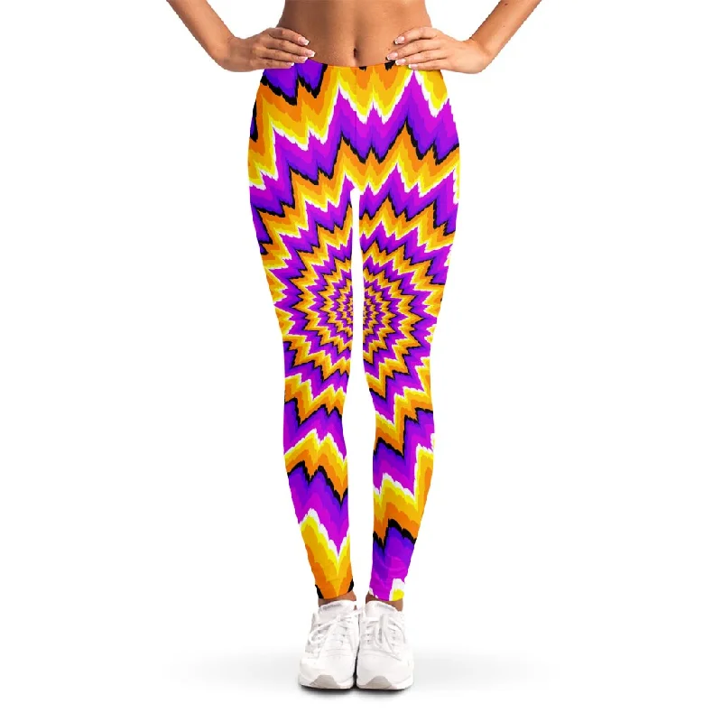 Midnight Sale Spiral Expansion Moving Optical Illusion Women's Leggings