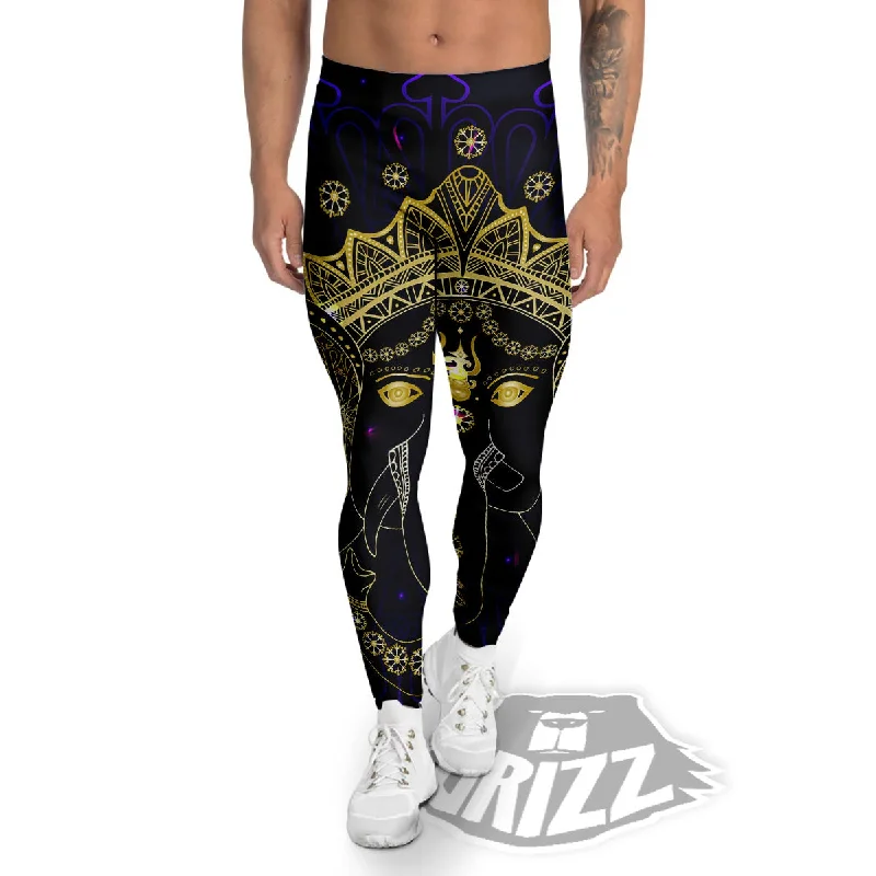Exclusive Access Spiritual Elephant Indian Tribal Print Men's Leggings