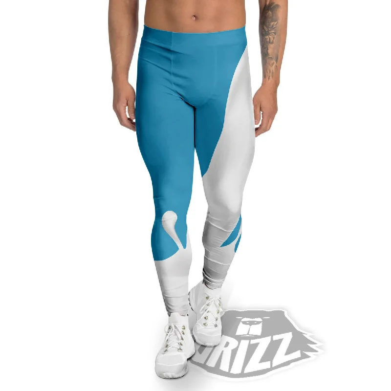 Early Bird Discount Splash Milk Print Men's Leggings