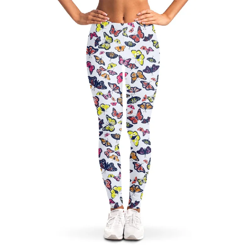Final Clearance Spring Butterfly Pattern Print Women's Leggings