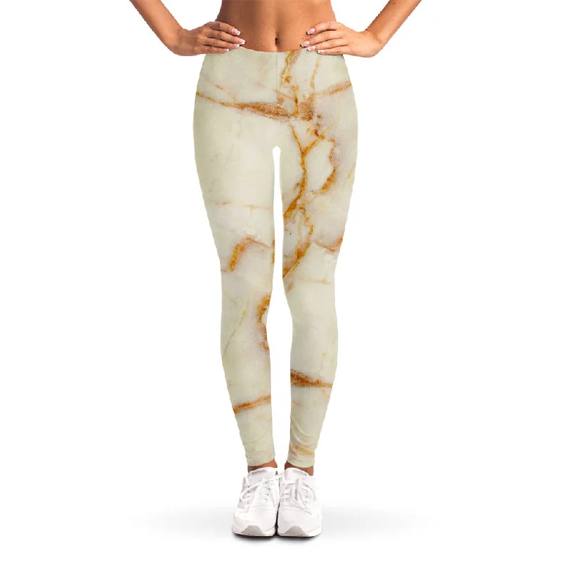 Clearance Event Sugar Brown Marble Print Women's Leggings
