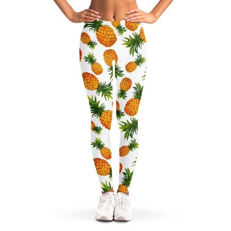 Seasonal Sale Summer Pineapple Pattern Print Women's Leggings