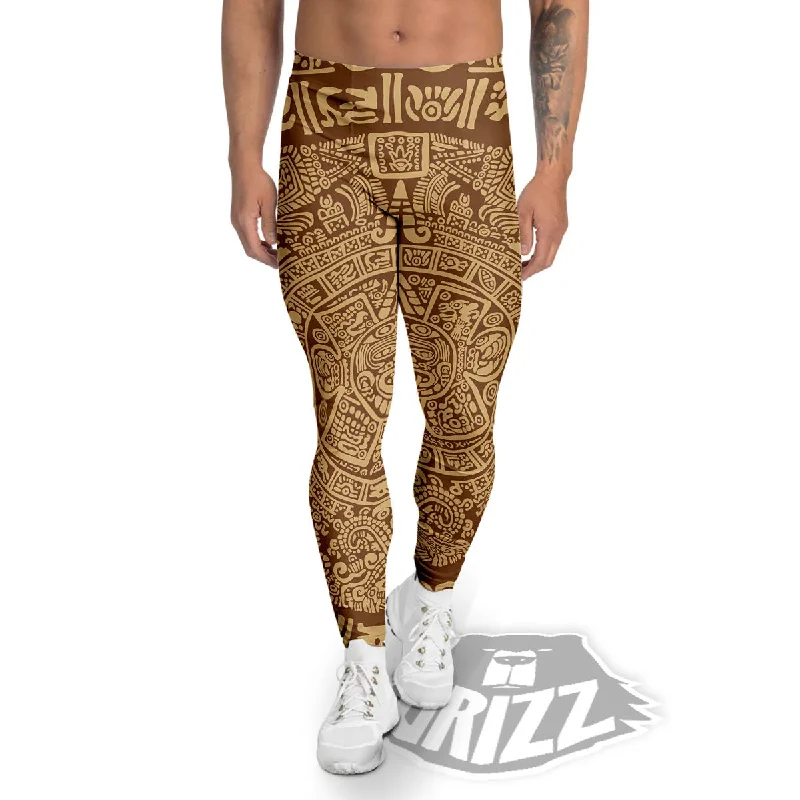 Savings Galore Symbol Mayan Print Men's Leggings