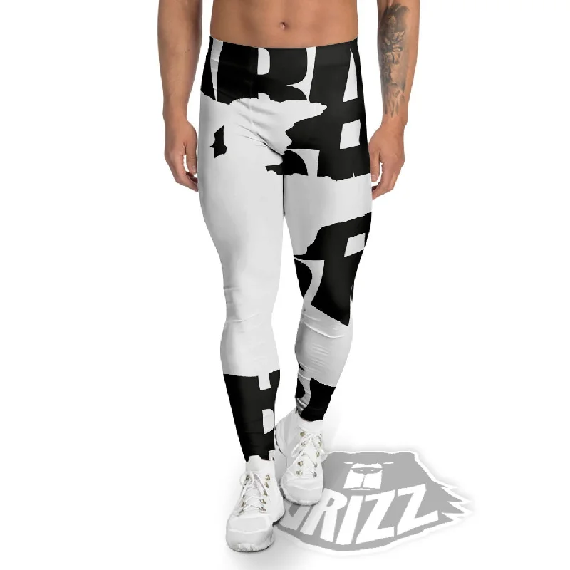 Price Blitz Text Karate Print Men's Leggings