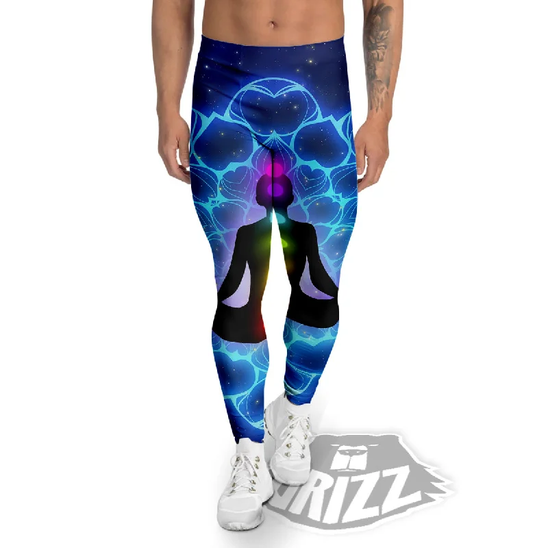 The Universe Chakras Print Men's Leggings