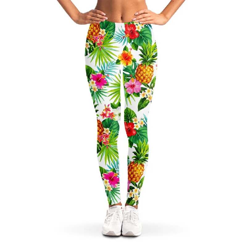 The Best Prices Tropical Aloha Pineapple Pattern Print Women's Leggings