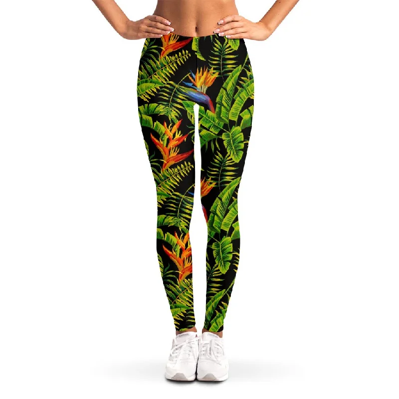 Savings Event Tropical Summer Pattern Print Women's Leggings