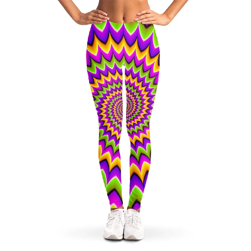 Special Buy Twisted Colors Moving Optical Illusion Women's Leggings