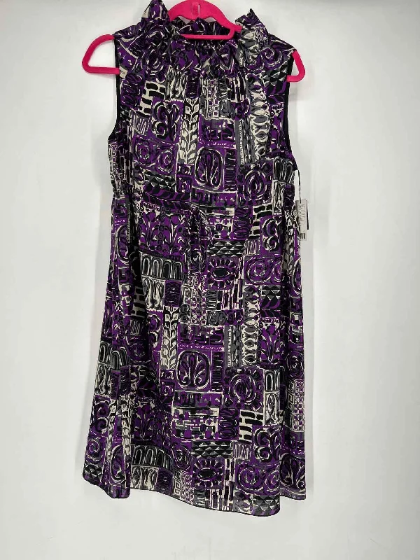 Anna Sui Size L Purple Print NWT Dress