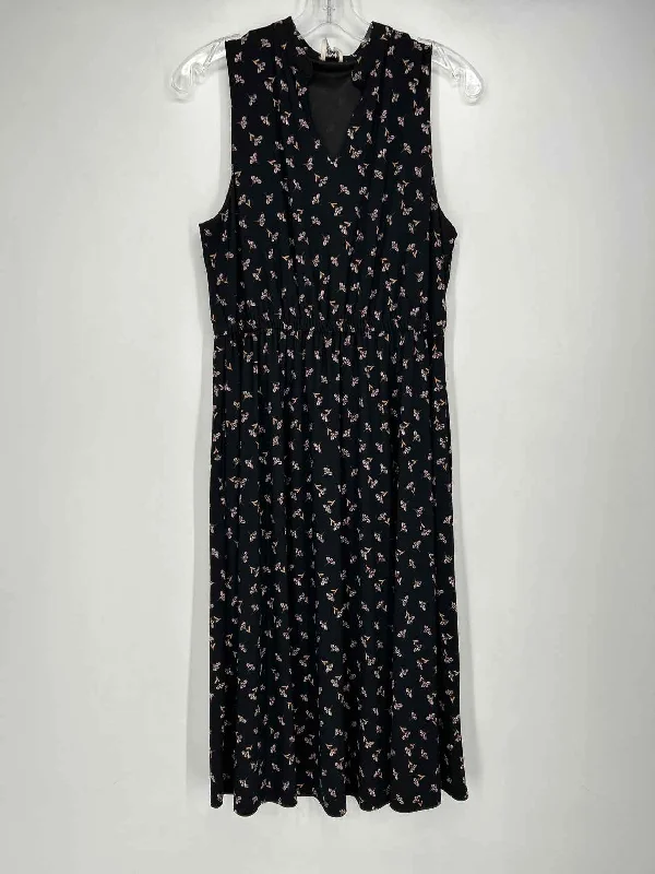 Anne Klein Size S/M Black Print Dress