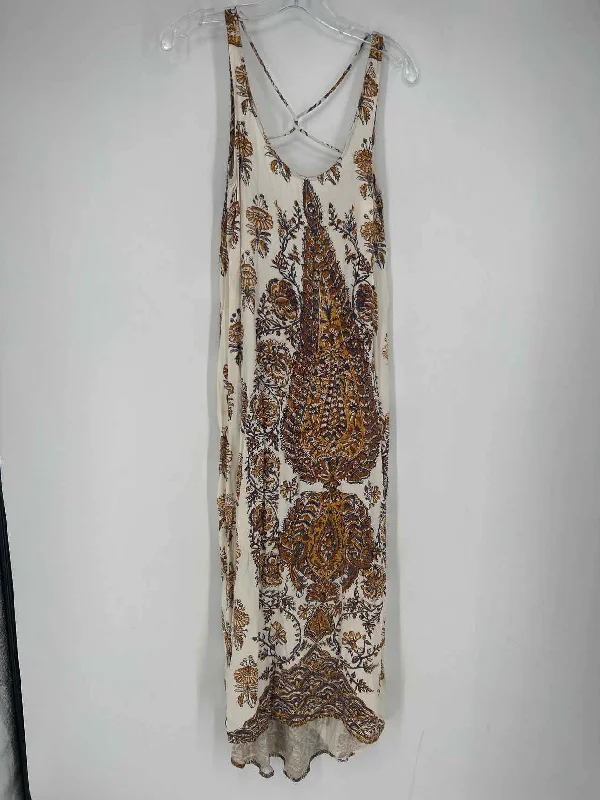 Billabong Size M Cream Print Maxi