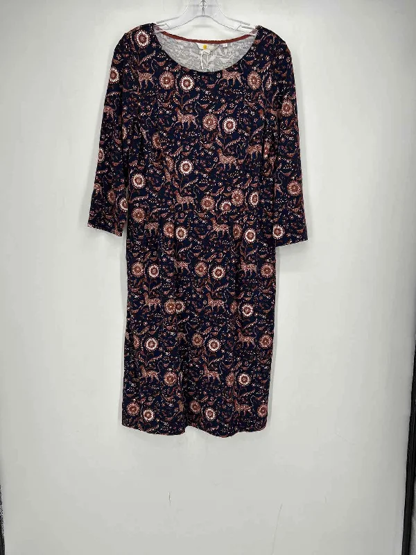 Boden Size 12 Navy Print Dress