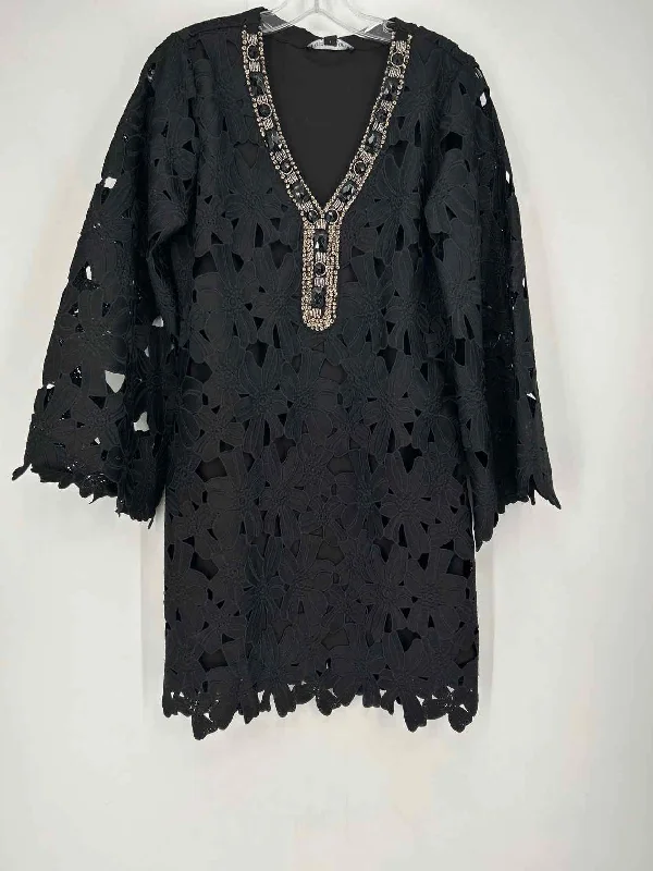 Boston Proper Size S Black Eyelet NWT Dress