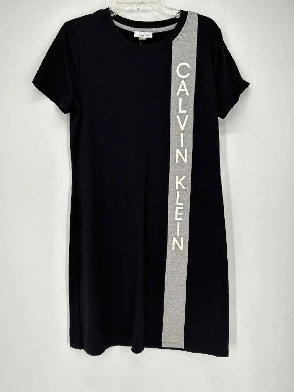 Calvin Klein Size M Black NWT T-Shirt Dress