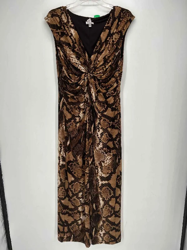 Chicos Size 1.5 Brown Snake Maxi