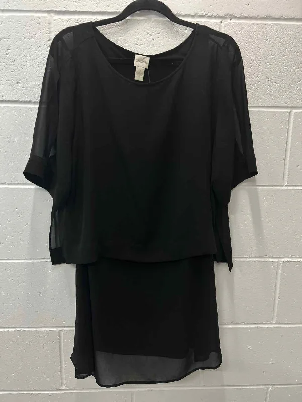 Chicos Size 2 Black Dress