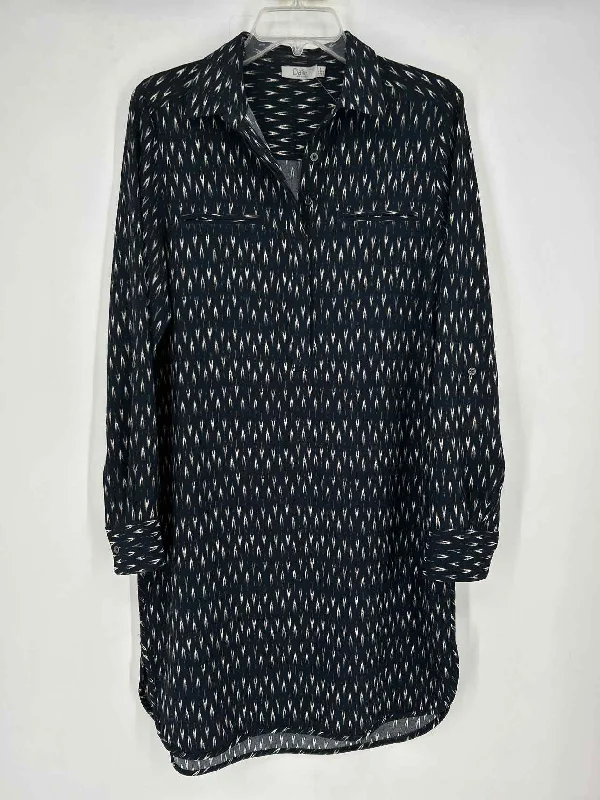 Dalia Size M Navy Print Dress