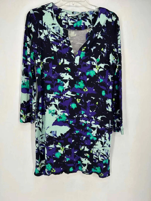 Diane Von Furstenberg Size 6 Purple Print Dress