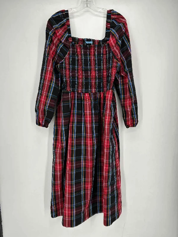 Draper James Size L Christmas Plaid Dress