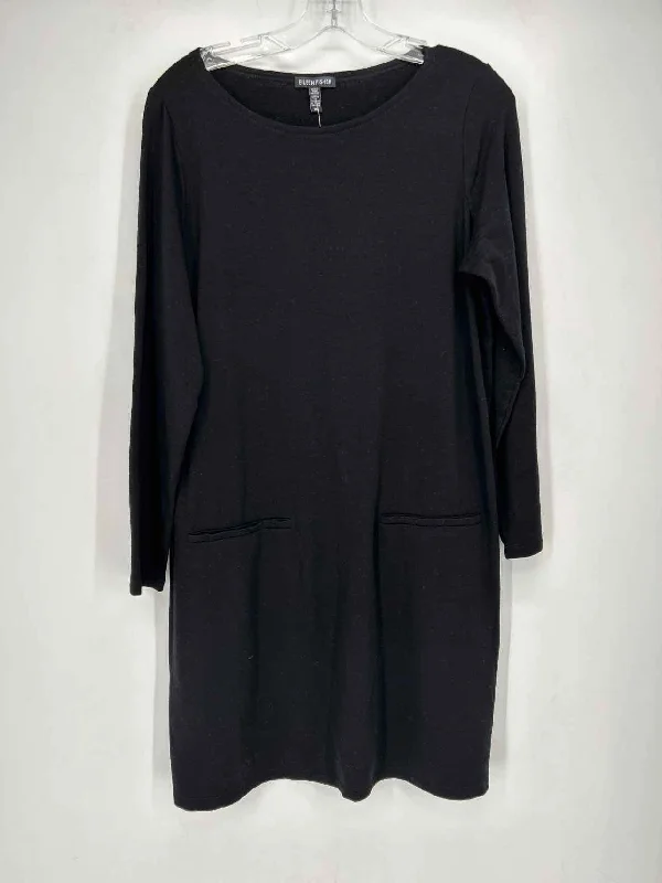 Eileen Fisher Size L Black Dress