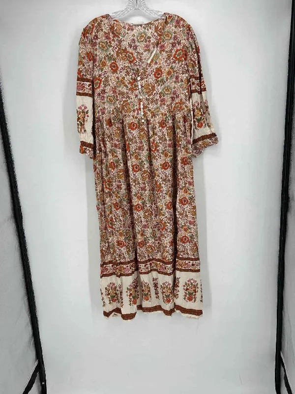 First Love Size 1X Cream Print Maxi