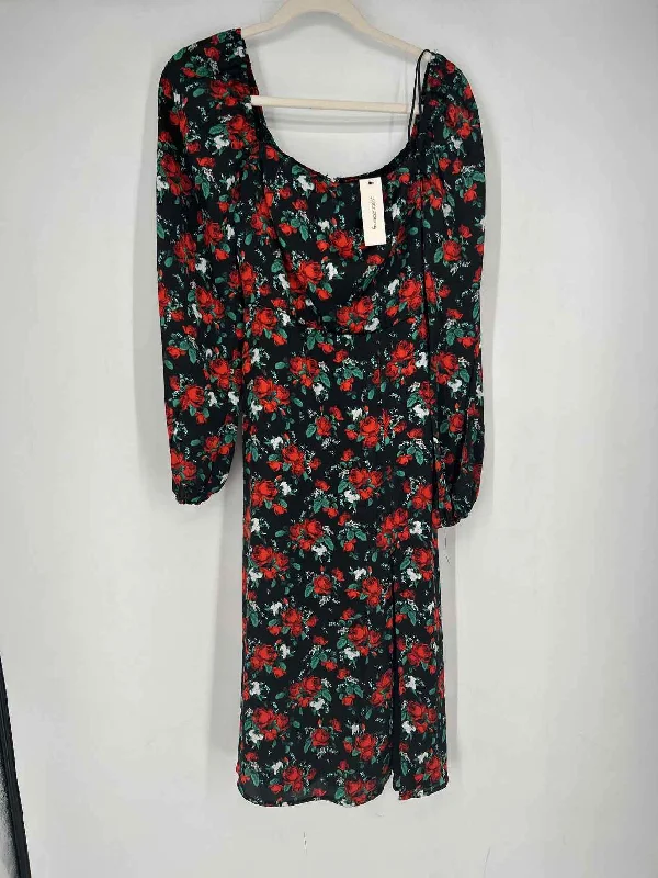 Francesca's Size S Black Floral NWT Dress