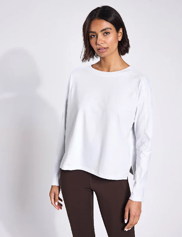 Friends and Family Sale ReSet Long Sleeve Tee - White