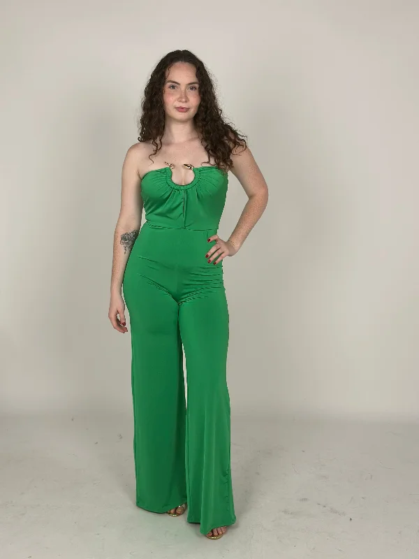 Limited Edition Green Off Shoulder Jumpsuit