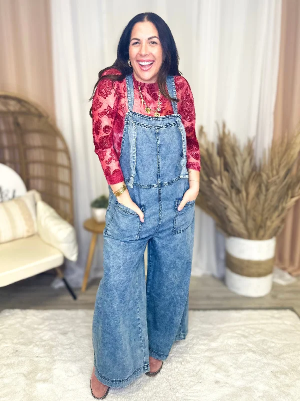 Bargain Prices RESTOCK: Home At Last Denim Jumpsuit