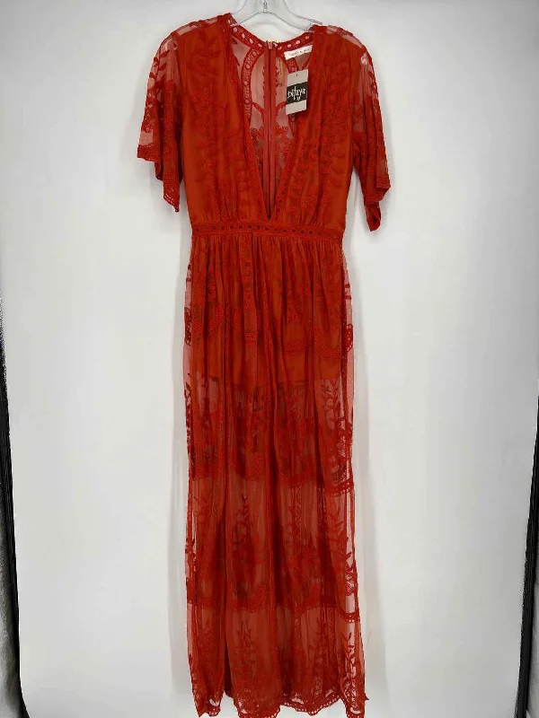 Honey punch Size S Pumpkin Lace NWT Maxi