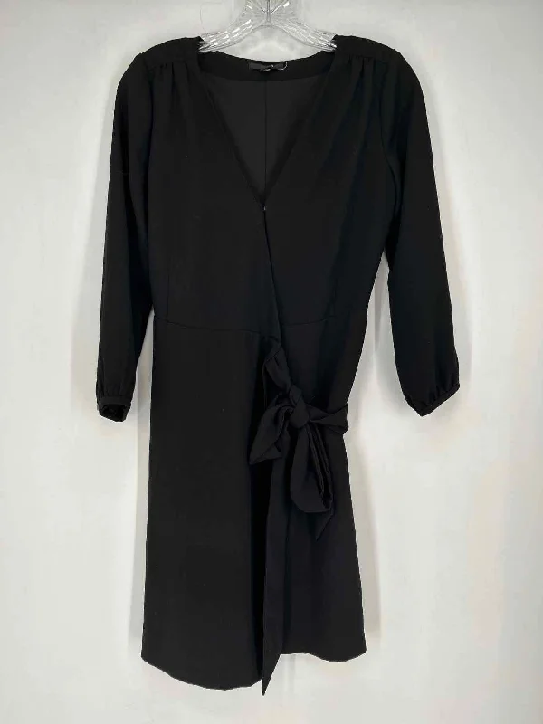 J Crew Size 00 Black Wrap Dress