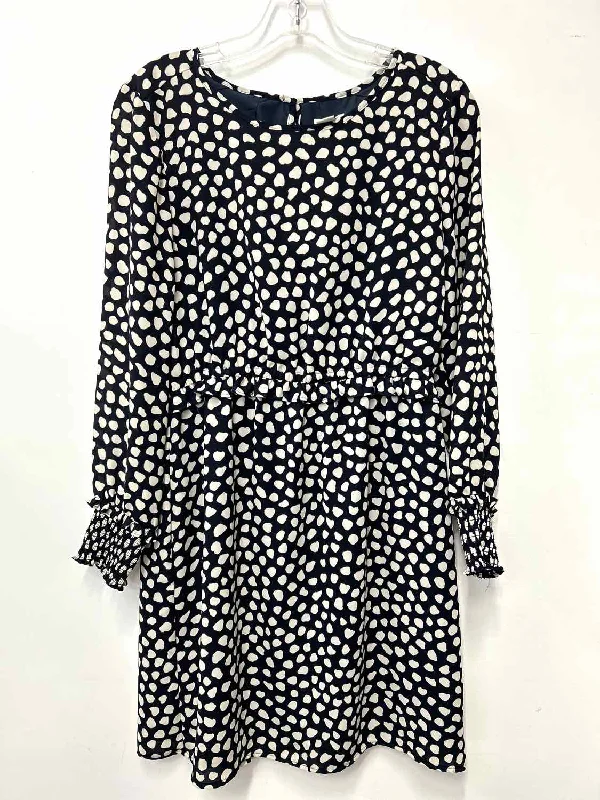 J Crew Size 6 Navy Print Dress