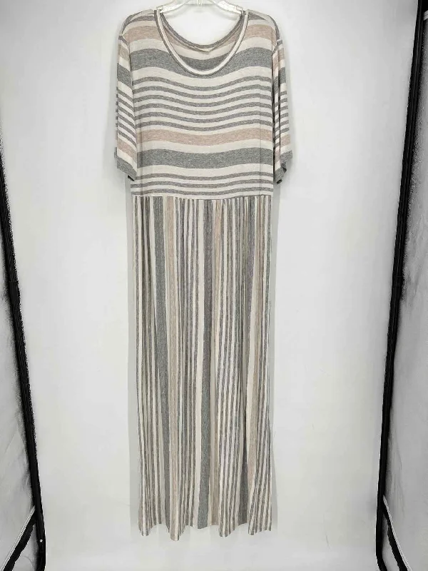 Jodifl Size 1X Striped Maxi